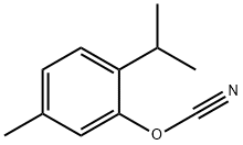시안산,5-메틸-2-(1-메틸에틸)페닐에스테르(9CI) 구조식 이미지
