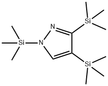 1,3,4-Tris(trimethylsilyl)-1H-pyrazole Structure