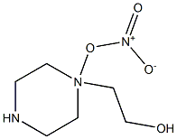 1-Piperazineethanol,nitrate(ester)(9CI) Structure