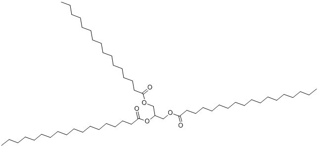 1,2-DIOCTADECANOYL-3-HEXADECANOYL-RAC-글리세롤 구조식 이미지