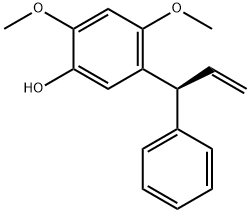 2,4-Dimethoxy-5-[(S)-1-phenyl-2-propenyl]phenol Structure