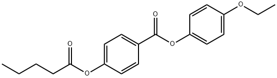 p-Pentanoyloxybenzoic acid p-ethoxyphenyl ester Structure