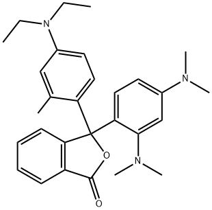 3-[2,4-bis(dimethylamino)phenyl]-3-[4-(diethylamino)-o-tolyl]phthalide Structure