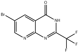 6-bromo-2-(trifluoromethyl)pyrido[2,3-d]pyrimidin-4(3H)-one 구조식 이미지