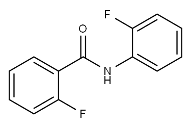 2-Fluoro-N-(2-fluorophenyl)benzaMide, 97% 구조식 이미지