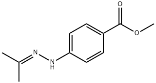 Benzoic acid, 4-[(1-methylethylidene)hydrazino]-, methyl ester (9CI) Structure