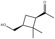 Ethanone, 1-[(1R,3S)-3-(hydroxymethyl)-2,2-dimethylcyclobutyl]- (9CI) Structure