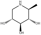 3,4,5-Piperidinetriol,2-methyl-,(2S,3S,4S,5R)-(9CI) Structure