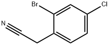 2-BROMO-4-CHLOROPHENYLACETONITRILE Structure