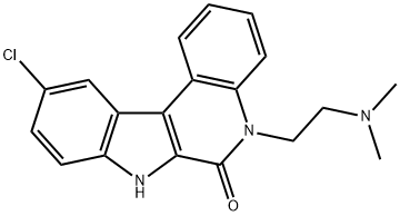 10-chloro-5-(2-dimethylaminoethyl)-7H-indolo(2,3-c)quinoline-6(5H)-one Structure