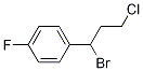 1-(1-broMo-3-chloropropyl)-4-fluorobenzene Structure