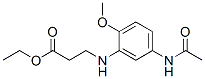 ethyl N-[5-(acetylamino)-2-methoxyphenyl]-beta-alaninate Structure