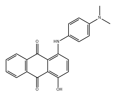 1-[[4-(dimethylamino)phenyl]amino]-4-hydroxyanthraquinone  Structure