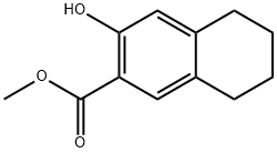 7-히드록시테트랄린-6-카르복실산메틸에스테르 구조식 이미지