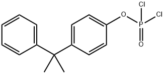 2-Phenyl-2-[p-(dichlorophosphinyloxy)phenyl]propane Structure