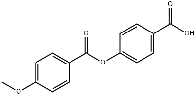 4-(4-Methoxybenzoyloxy)benzoic acid Structure