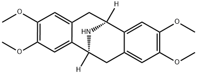 (5S,11S)-5,6,11,12-Tetrahydro-2,3,8,9-tetramethoxy-5,11-epiminodibenzo[a,e]cyclooctene Structure