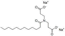 이나트륨N-(2-카르복시에틸)-N-(1-옥소도데실)-베타-알라니네이트 구조식 이미지