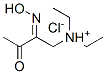 diethyl-[(2Z)-2-hydroxyimino-3-oxo-butyl]azanium chloride Structure