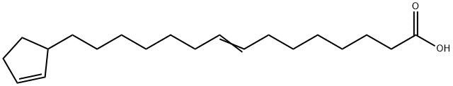 15-(2-Cyclopenten-1-yl)-8-pentadecenoic acid Structure