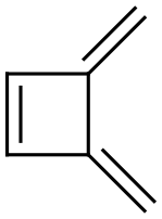 3,4-Dimethylenecyclobut-1-ene Structure