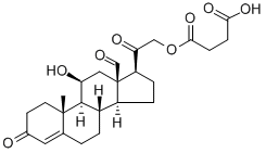 Aldosterone 21-hemisuccinate 구조식 이미지