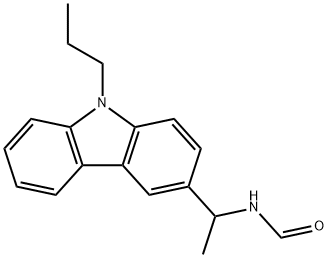 N-[1-(9-Propyl-9H-carbazol-3-yl)ethyl]formamide Structure