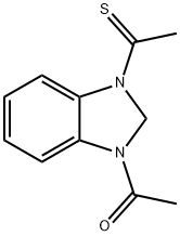 1H-Benzimidazole,  1-acetyl-2,3-dihydro-3-(1-thioxoethyl)-  (9CI) 구조식 이미지