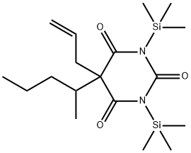 5-(1-Methylbutyl)-5-(2-propenyl)-1,3-bis(trimethylsilyl)-2,4,6(1H,3H,5H)-pyrimidinetrione Structure