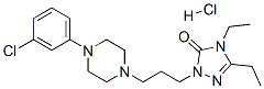 2-[3-[4-(3-chlorophenyl)piperazin-1-yl]propyl]-4,5-diethyl-2,4-dihydro-3H-1,2,4-triazol-3-one hydrochloride Structure