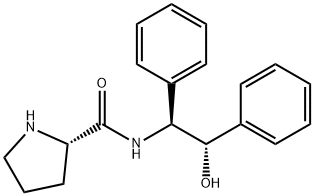 (2S,1μS,  2μS)-Pyrrolidine-2-carboxylic  acid  (2-hydroxy-1,2-diphenyl-ethyl)amide 구조식 이미지