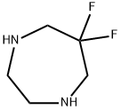 6,6-Difluorohexahydro-1H-1,4-diazepine Structure
