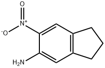 6-NITRO-2,3-DIHYDRO-1H-인덴-5-일라민 구조식 이미지