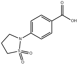 4-(1,1-DIOXIDOISOTHIAZOLIDIN-2-YL)BENZOIC ACID Structure