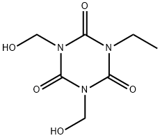 1-ethyl-3,5-bis(hydroxymethyl)-1,3,5-triazine-2,4,6(1H,3H,5H)-trione 구조식 이미지