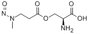 O-(N-Nitroso-N-methyl-beta-alanyl)-L-serine Structure