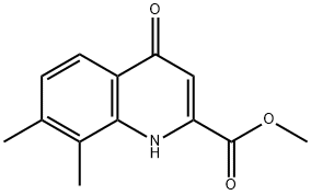 메틸4-하이드록시-7,8-디메틸퀴놀린-2-카르복실레이트 구조식 이미지