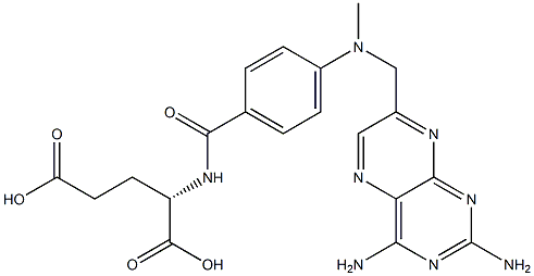 N-[p-[[(2,4-Diaminopteridin-7-yl)methyl]methylamino]benzoyl]-L-glutamic acid Structure