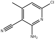 2-아미노-6-클로로-4-메틸-니코티노니트릴 구조식 이미지