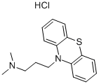 Promazine hydrochloride 구조식 이미지