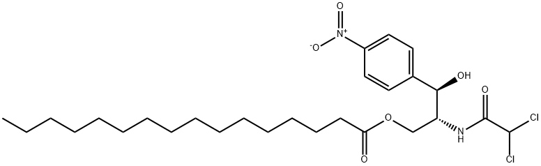 Chloramphenicol palmitate 구조식 이미지