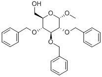 Methyl 2,3,4-tri-O-benzyl-alpha-D-glucopyranoside 구조식 이미지