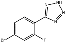 5-(4-BroMo-2-플루오로페닐)-2H-테트라졸 구조식 이미지