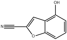 2-Benzofurancarbonitrile,  4-hydroxy- Structure