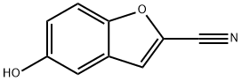 2-Benzofurancarbonitrile,  5-hydroxy- Structure