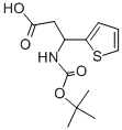 3-TERT-BUTOXYCARBONYLAMINO-3-THIOPHEN-2-YL-PROPIONIC ACID Structure