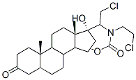 dihydrotestosterone-17-N-bis(2-chloroethyl)carbamate Structure