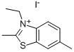 2,6-DIMETHYL-3-ETHYLBENZOTHIAZOLIUM IODIDE Structure