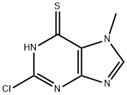 2-클로로-7-메틸-3H-퓨린-6-티온 구조식 이미지