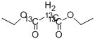 DIETHYL MALONATE (1,2,3-13C3) Structure